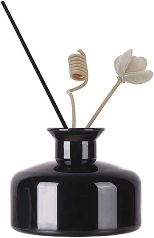 1PC 200ml/6.7oz Empty Glass Diffuser Bottles Aromatherapy Jars Containers Storage Bottle Vase Desktop Fragrance Bottle Ornament Accessories for Placing Essential Oil