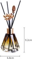 2PCS 60ml/2oz Empty Refillable Glass Diffuser Bottles - Aromatherapy Storage Containers for DIY Replacement Diffuser Sticks - Amber Gradation