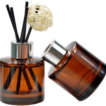 2PCS 50ml/1.6oz Glass Diffuser Bottles, Amber & Brown, Aromatherapy Storage Containers, Fragrance Accessories, DIY Replacement Diffuser Sticks, Home Decor