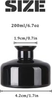 1PC 200ml/6.7oz Empty Glass Diffuser Bottles Aromatherapy Jars Containers Storage Bottle Vase Desktop Fragrance Bottle Ornament Accessories for Placing Essential Oil
