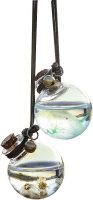 2 Pcs Empty Car Air Freshener Perfume Bottle Hanging Essential Oils Bottle Fragrance Diffuser 3.5cm